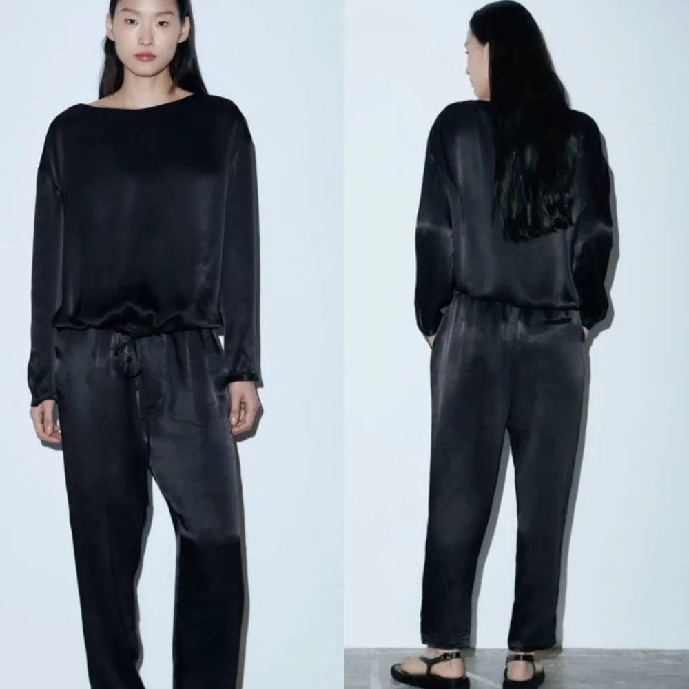 💫 Zara Satin Effect Blouse - NWT💫 - Picture 9 of 14